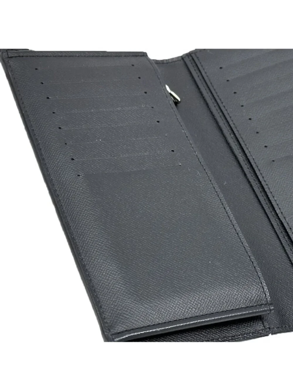 Louis Vuitton Wallet Epi Portefeuille Brazza Noir Black Bifold Simple